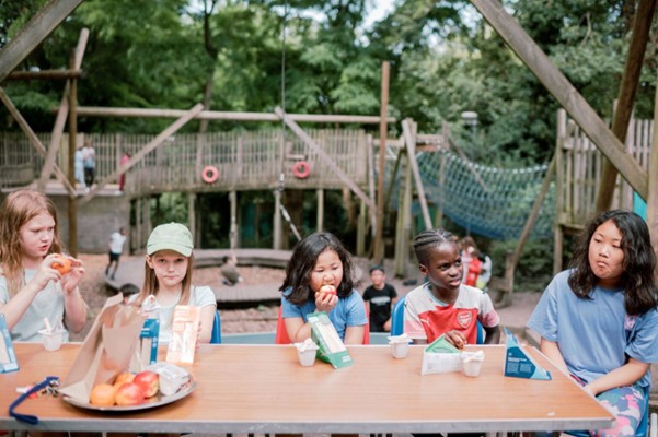 Image of children enjoying a school meal