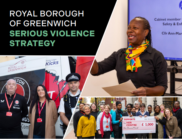 Marketing poster for Royal Borough of Greenwich serious violence strategy